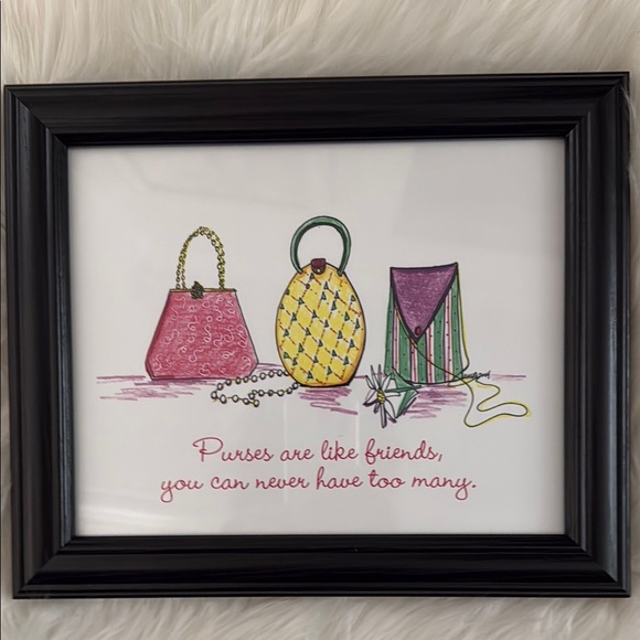 Other - Framed Prints with Colorful Purses